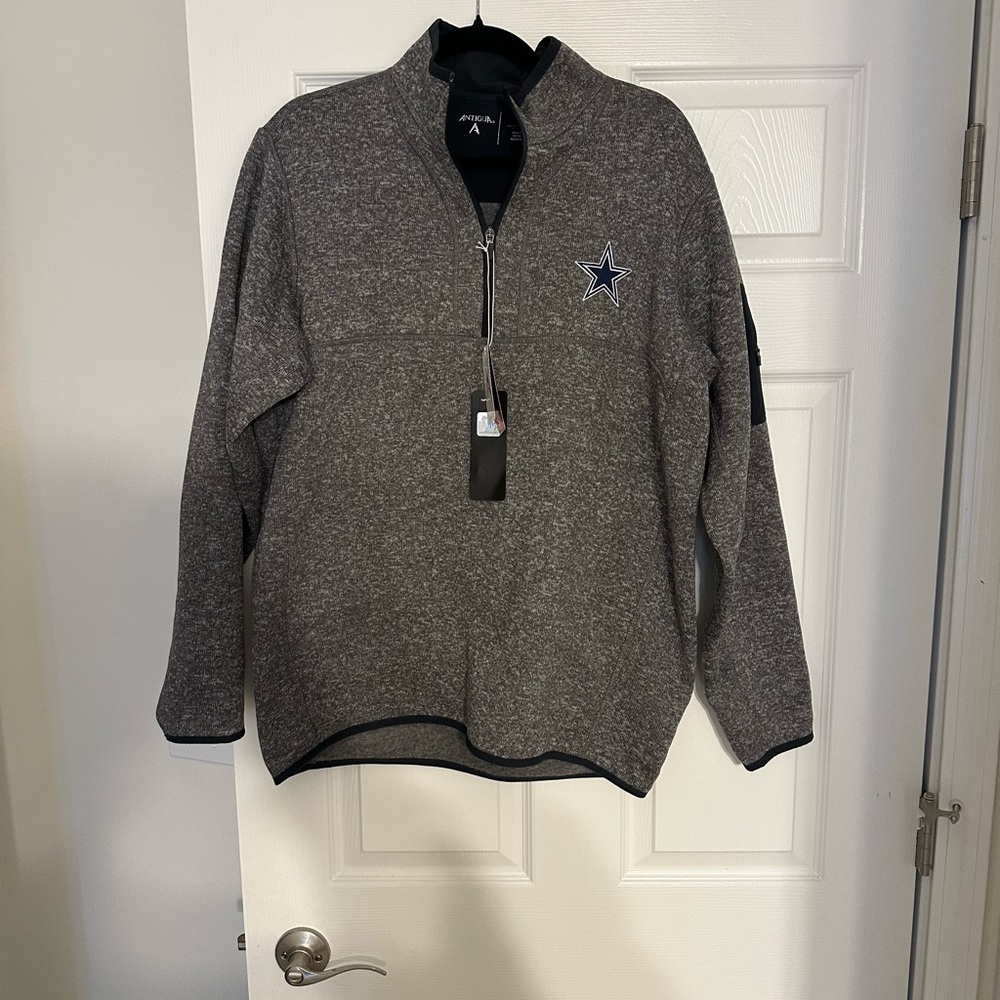 Gray Quarter-Zip Sweater